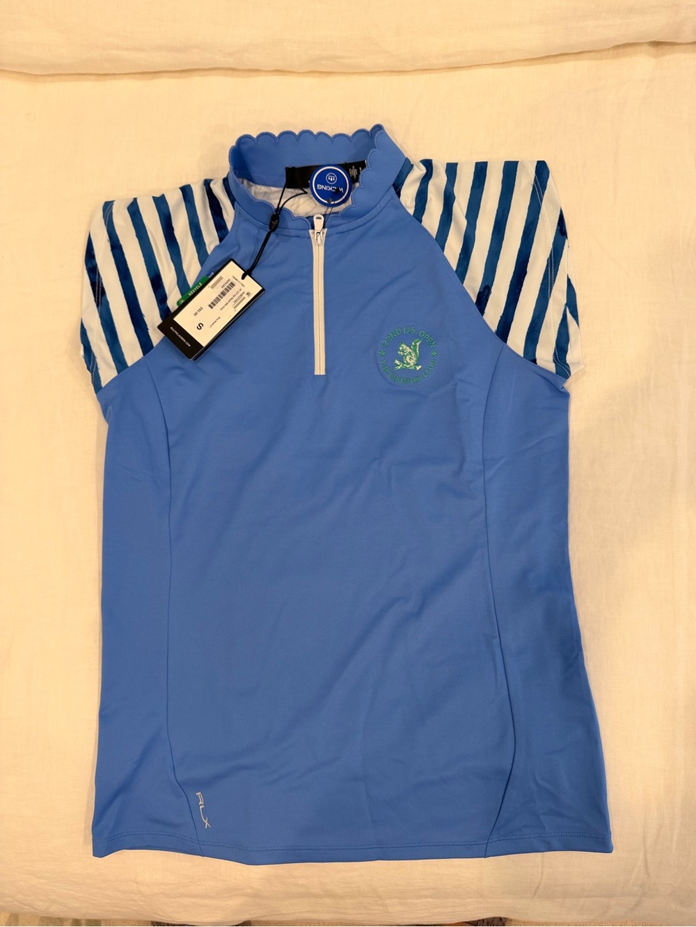 NWT Ralph Lauren SS 1/4 Zip Mesh Mix Polo Size S